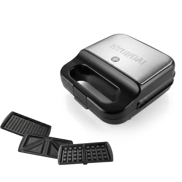 Hyundai 2-Slice 3in1 Detachable Sandwich Maker 750W - HSKS750-F3